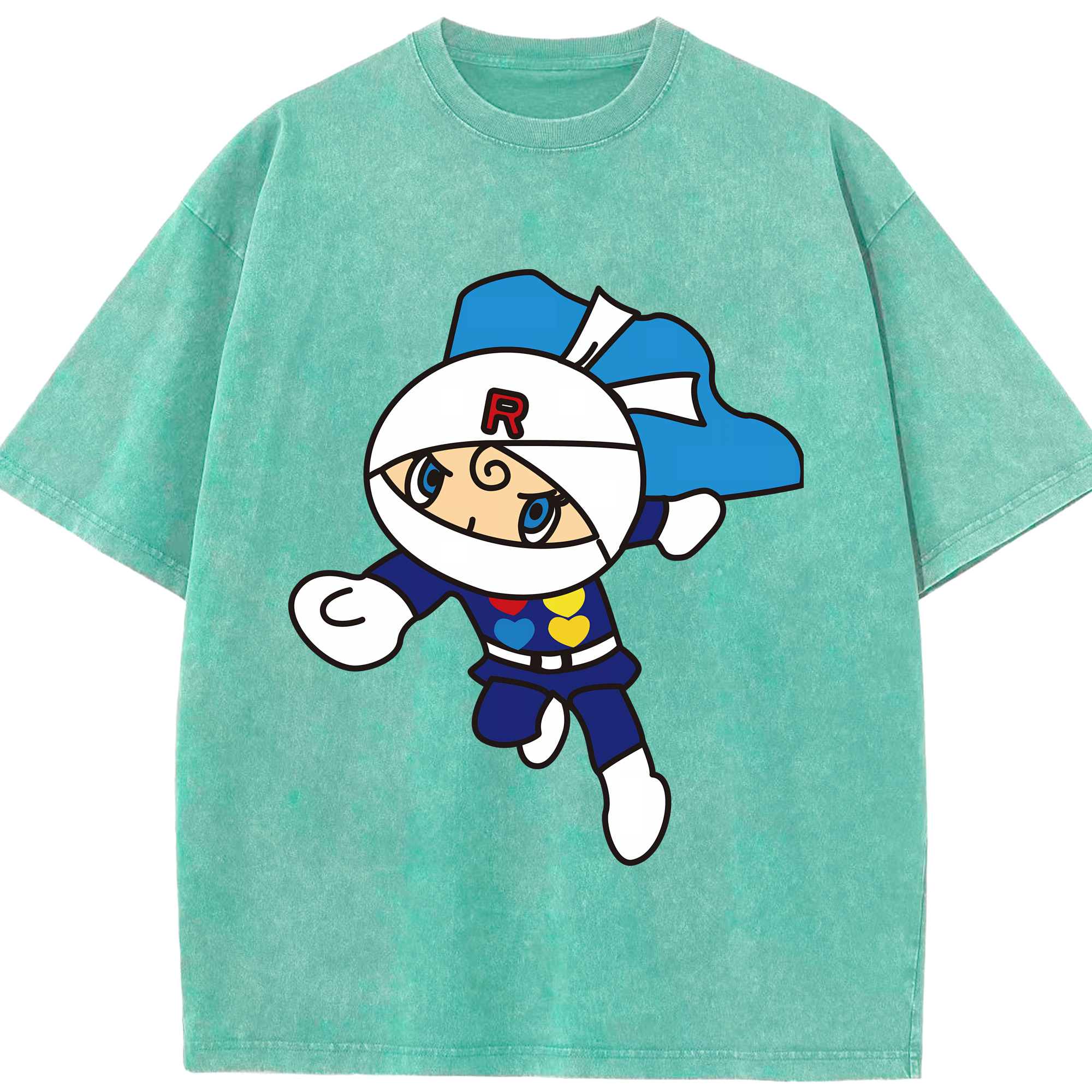 （画像用） アンパンマン Anpanman 綿100% ヴィンテージ風 半袖Tシャツ（フロントプリント）